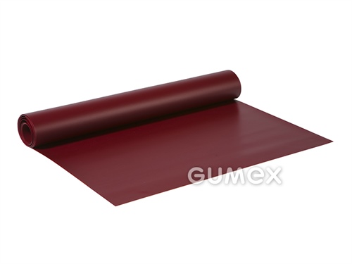 Folie für Kurzwarenprodukte 842, 0,3mm, Breite 1400mm, 49°ShD, D62 Dessin, PVC, burgund (5851), 